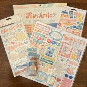 Scrapbooking American Crafts “Fantastico” Obed Marshall Paper Collection Bundle